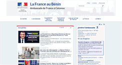 Desktop Screenshot of ambafrance-bj.org